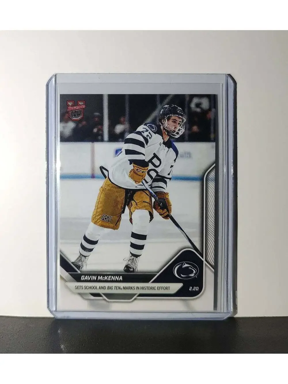 Gavin McKenna 2026 Topps Now Bowman U #4 Hockey Card Penn State Nittany Lions